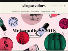 Tablet Screenshot of cirquecolors.com